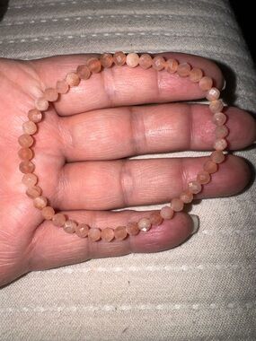 Peach Moonstone Micro Bracelet